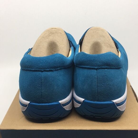 NIB Alegria Aaron Blue Suede Slip On Shoes - Size 43 EU 9.5 US (W US 13) - Picture 8 of 16
